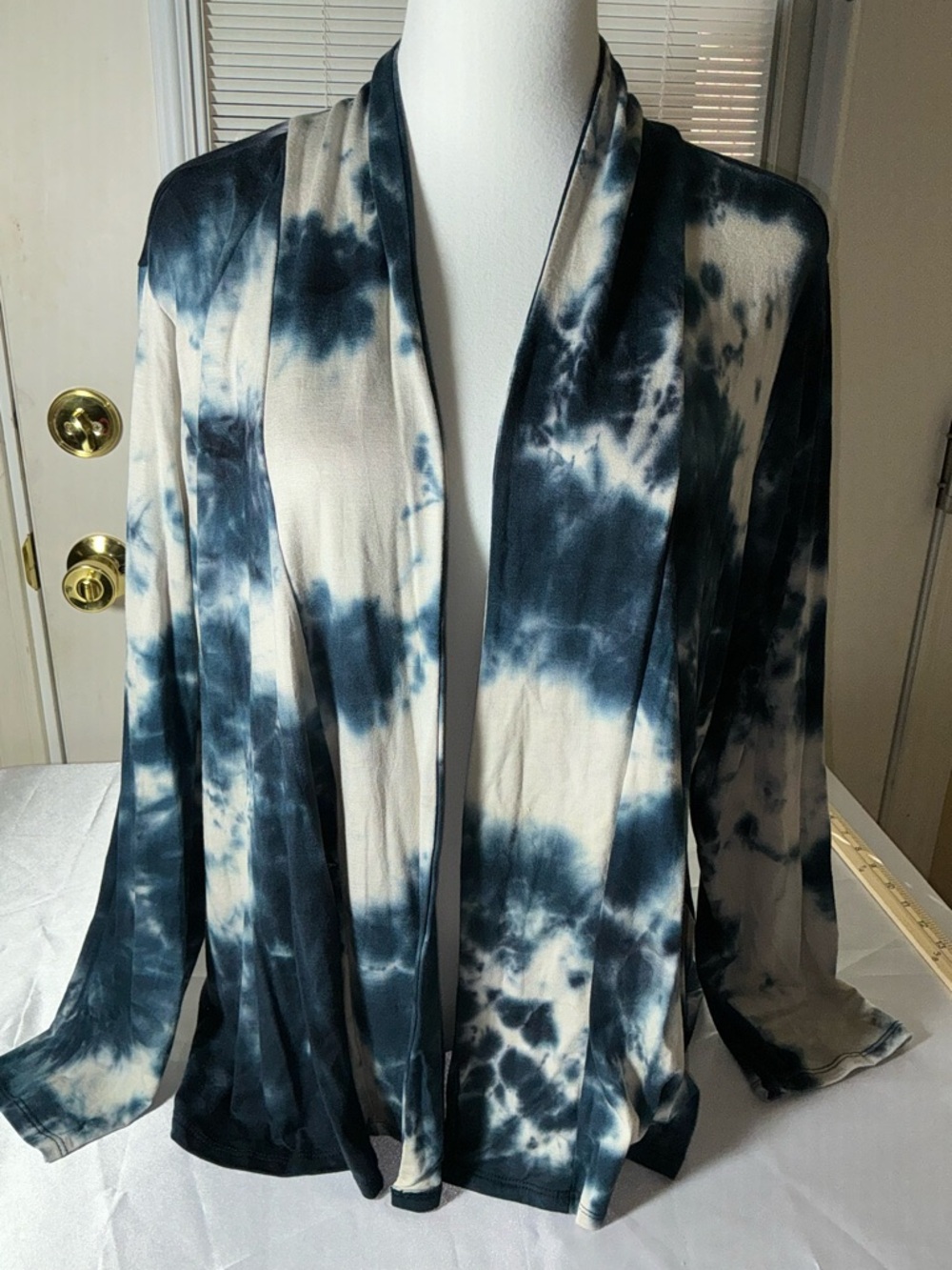 Wilde Tie-Dye Open Front Cardigan Size 1X - Picture 3 of 12